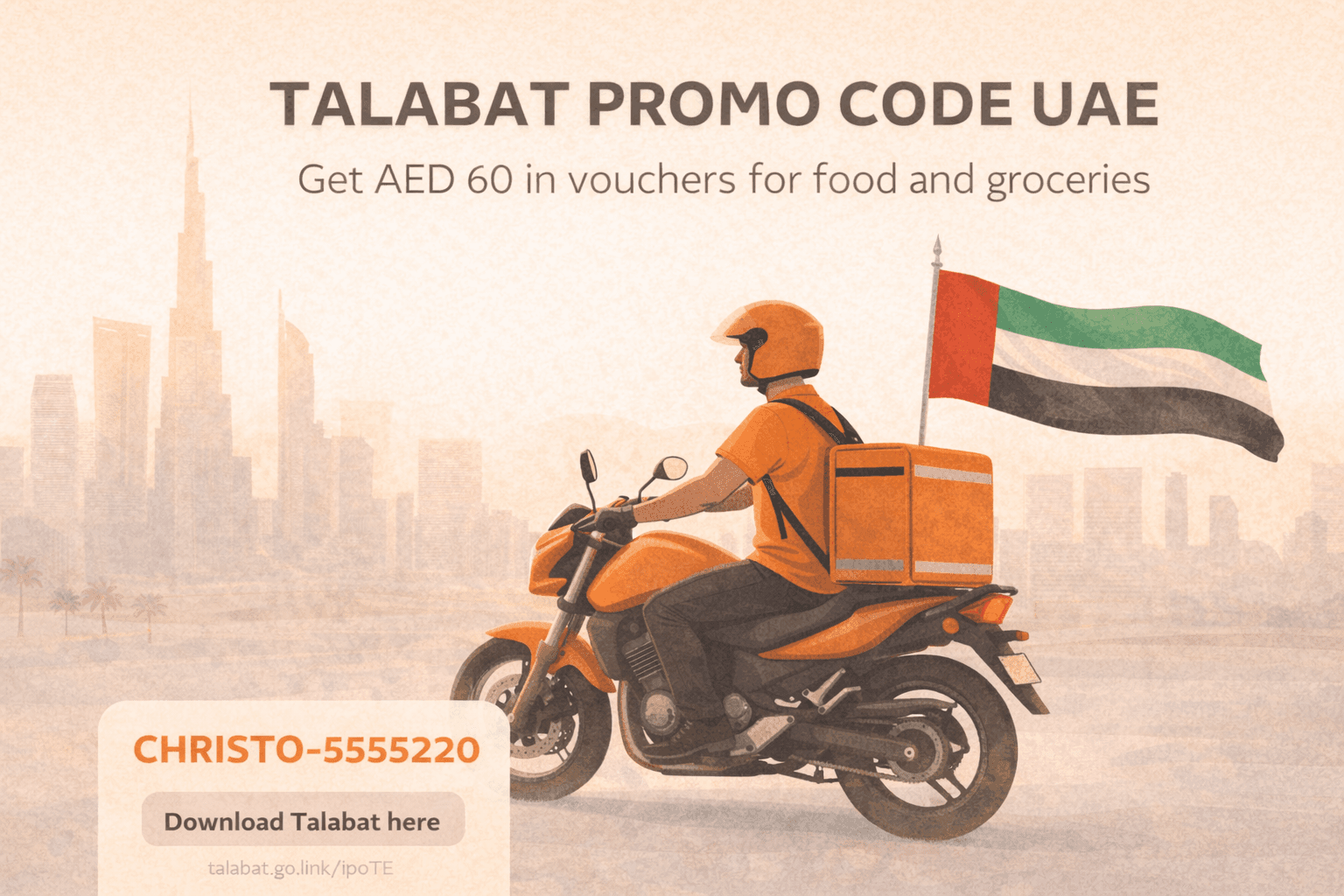 Talabat Promo Code UAE: Get AED 60 in Vouchers for Food and Groceries